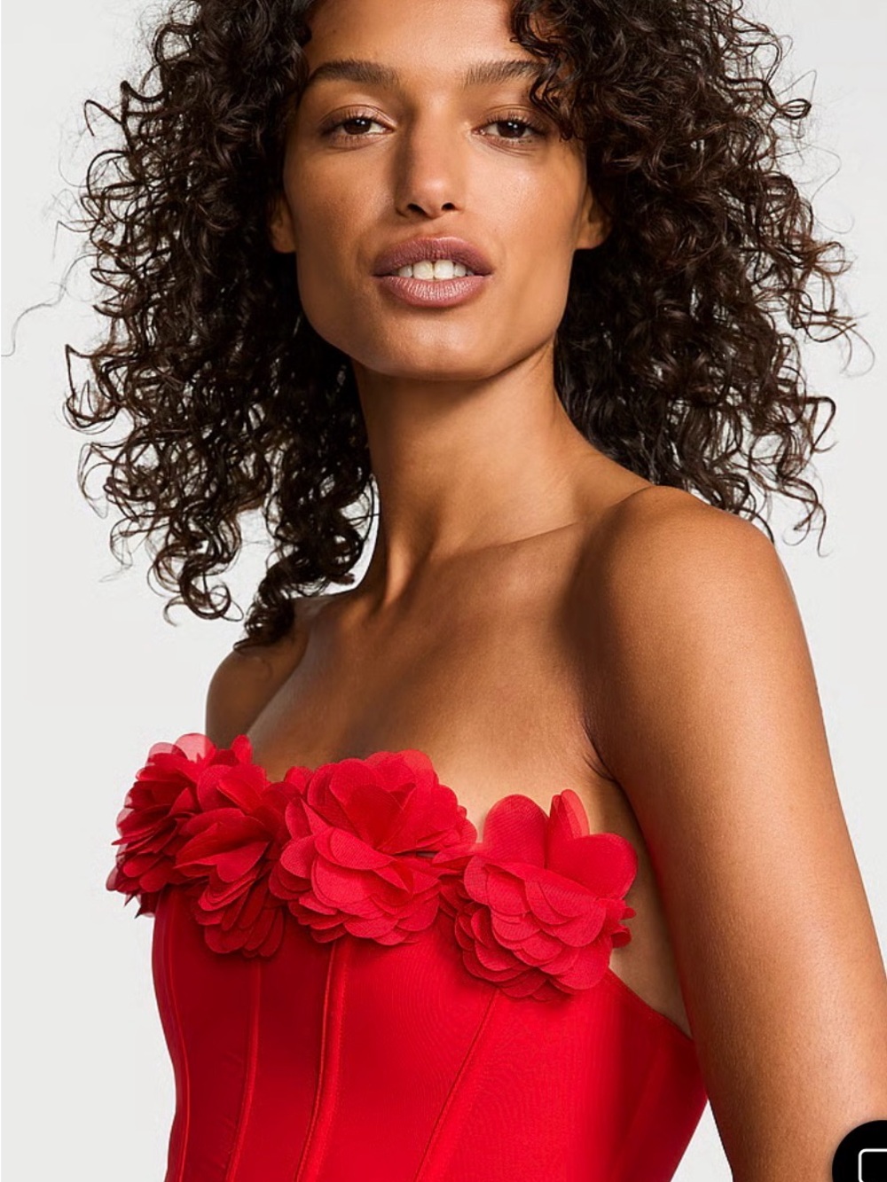 DREAM ANGELS
Red Roses Strapless Corset Top